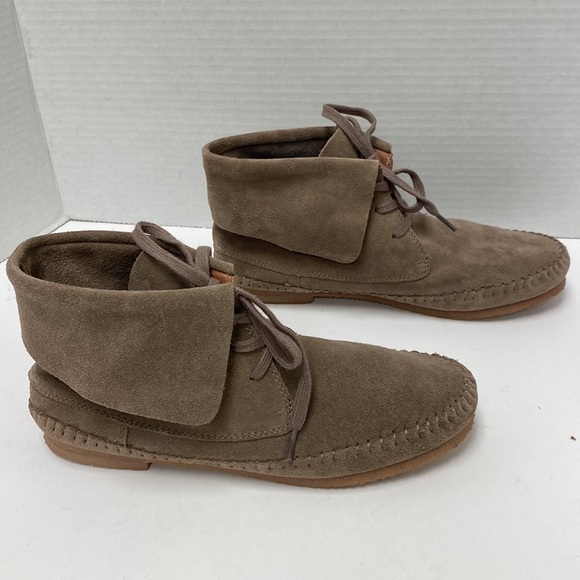 Lucky Brand Suede Lace Up Booties - Picture 3 of 5